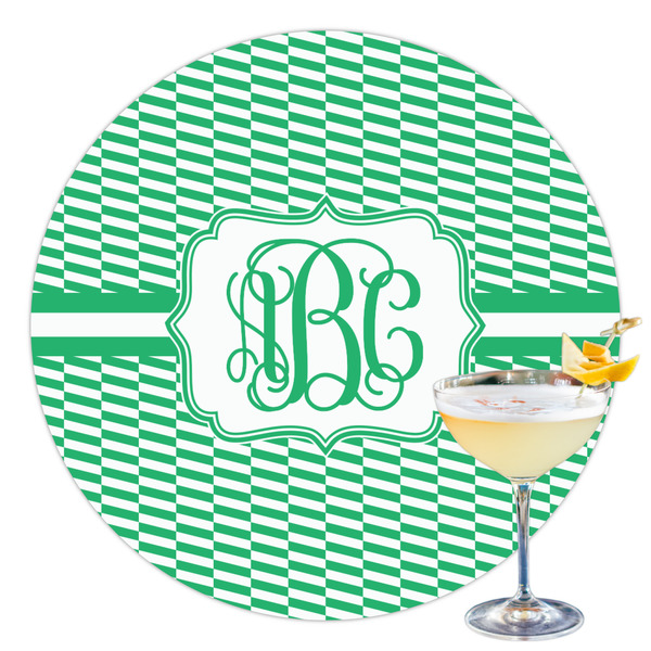 Custom Zig Zag Printed Drink Topper - 3.5" (Personalized)