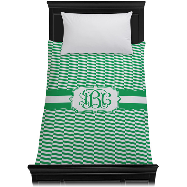 Zig Zag Duvet Cover - Twin - On Bed - No Prop