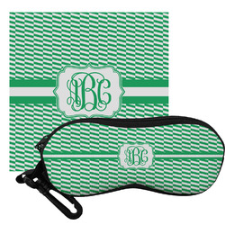 Zig Zag Eyeglass Case & Cloth (Personalized)