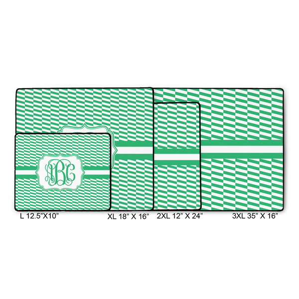 Zig Zag Gaming Mats - SIZE CHART