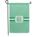 Zig Zag Small Garden Flag - Single Sided w/ Monograms