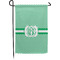 Zig Zag Small Garden Flag - Single Sided w/ Monograms