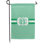 Zig Zag Small Garden Flag - Double Sided w/ Monograms