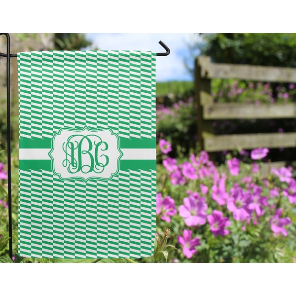 Zig Zag Garden Flag - Outside In Flowers