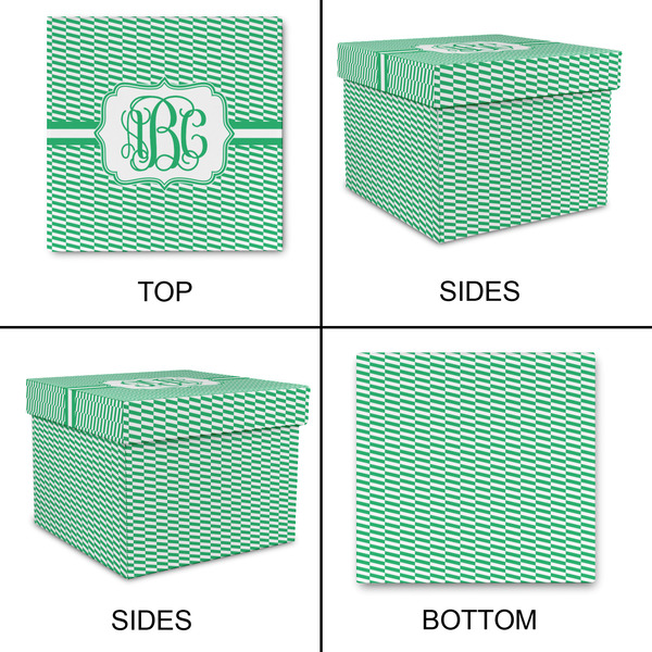 Zig Zag Gift Boxes with Lid - Canvas Wrapped - Large - Approval