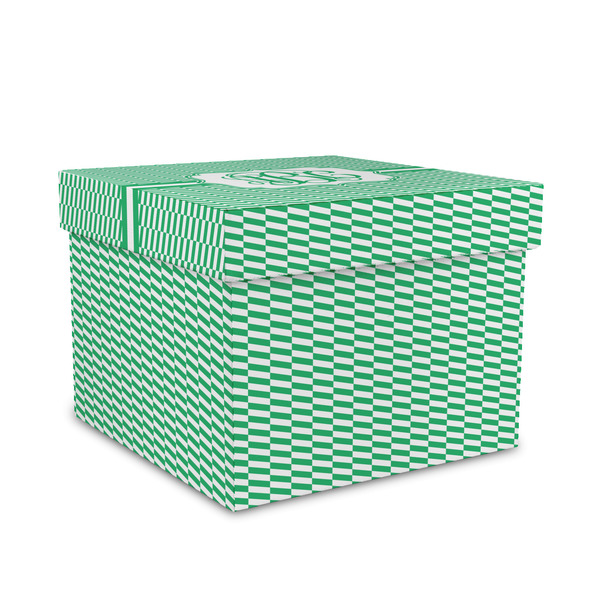 Custom Zig Zag Gift Box with Lid - Canvas Wrapped - Medium (Personalized)
