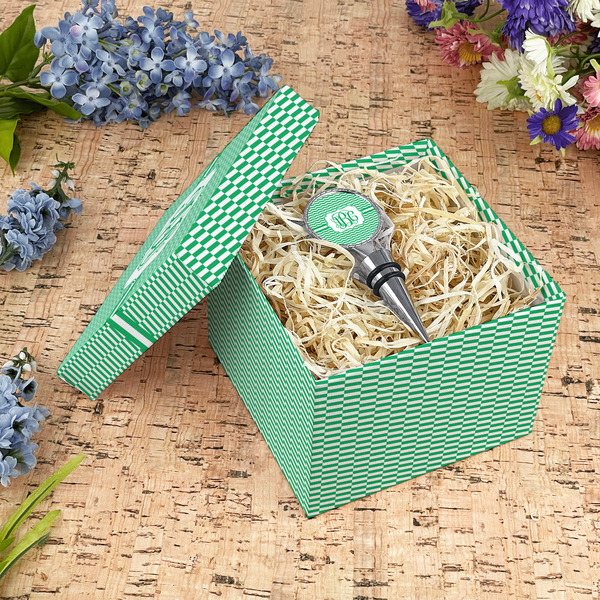 Zig Zag Gift Boxes with Lid - Canvas Wrapped - Medium - In Context