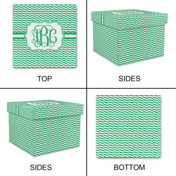 Zig Zag Gift Boxes with Lid - Canvas Wrapped - Small - Approval