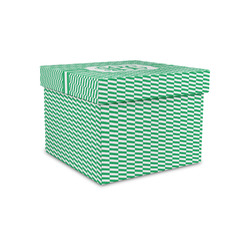 Zig Zag Gift Box with Lid - Canvas Wrapped - Small (Personalized)