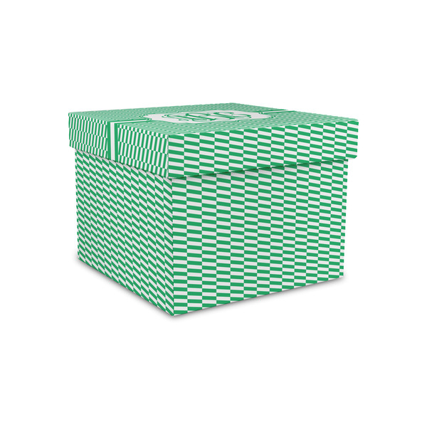 Custom Zig Zag Gift Box with Lid - Canvas Wrapped - Small (Personalized)