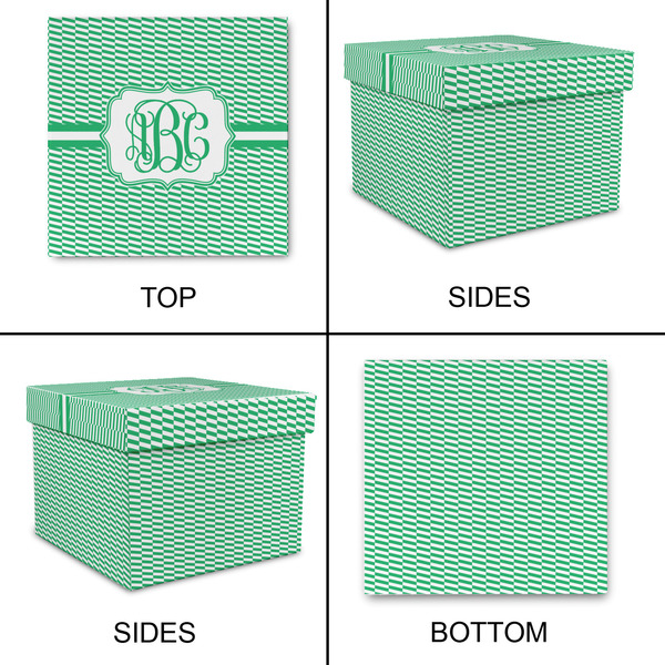 Zig Zag Gift Boxes with Lid - Canvas Wrapped - X-Large - Approval