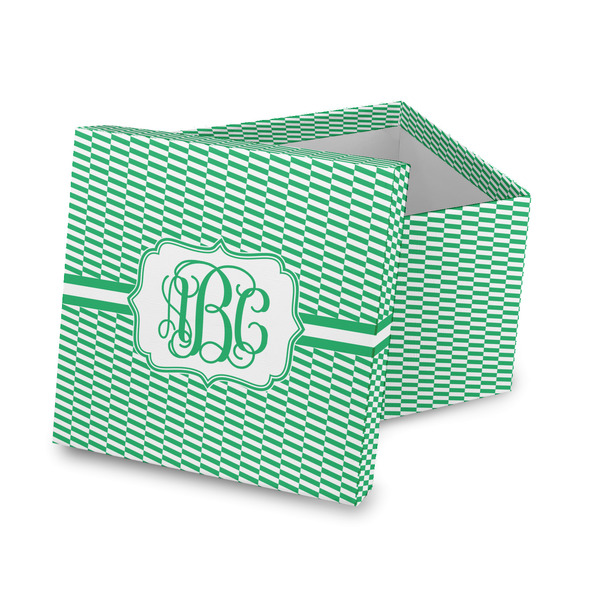 Custom Zig Zag Gift Box with Lid - Canvas Wrapped (Personalized)