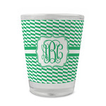 Zig Zag Glass Shot Glass - 1.5 oz - Single (Personalized)