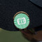 Zig Zag Golf Ball Marker Hat Clip - Gold - On Hat