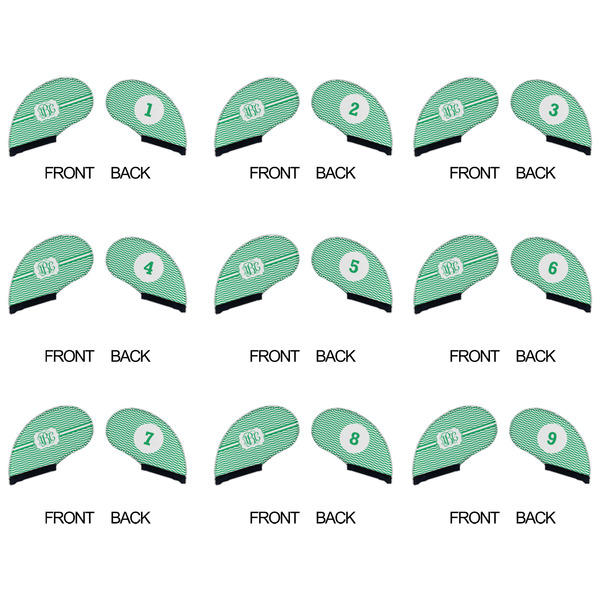 Zig Zag Golf Club Covers - APPROVAL (set of 9)