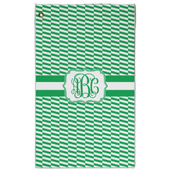 Zig Zag Golf Towel - Poly-Cotton Blend w/ Monograms