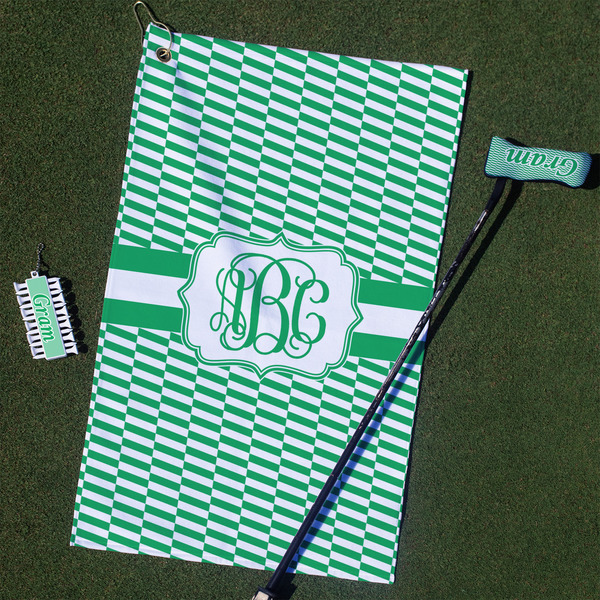 Custom Zig Zag Golf Towel Gift Set (Personalized)