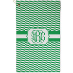 Zig Zag Golf Towel - Poly-Cotton Blend - Small w/ Monograms