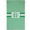 Zig Zag Golf Towel - Poly-Cotton Blend - Small w/ Monograms