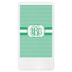 Zig Zag Guest Napkins - Full Color - Embossed Edge (Personalized)
