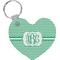 Zig Zag Heart Keychain (Personalized)