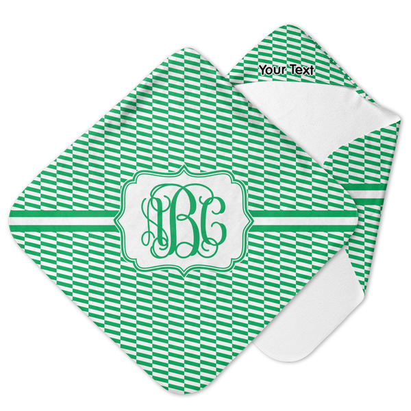 Custom Zig Zag Hooded Baby Towel (Personalized)