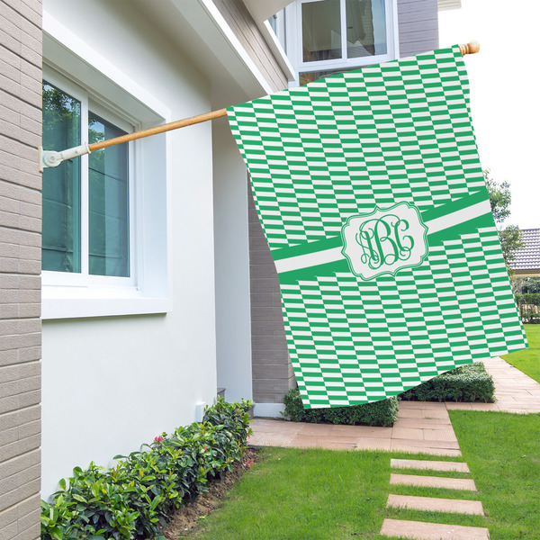 Zig Zag House Flags - Double Sided - LIFESTYLE