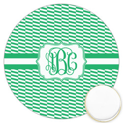Zig Zag Printed Cookie Topper - 3.25" (Personalized)