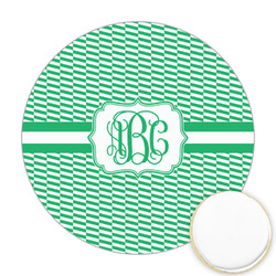 Zig Zag Printed Cookie Topper - Round (Personalized)