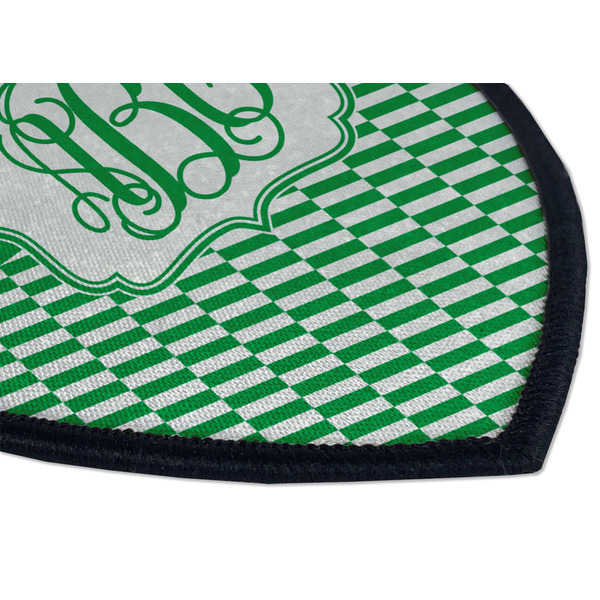 Zig Zag Iron on Shield 3 Detail