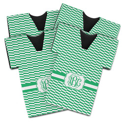 Zig Zag Jersey Bottle Cooler - Set of 4 (Personalized)