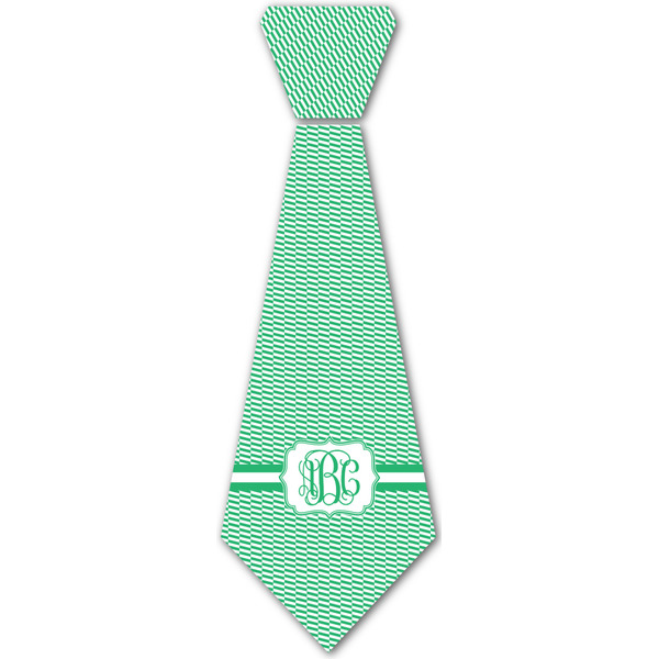 Custom Zig Zag Iron On Tie - 4 Sizes w/ Monogram
