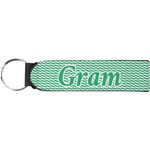 Zig Zag Neoprene Keychain Fob (Personalized)