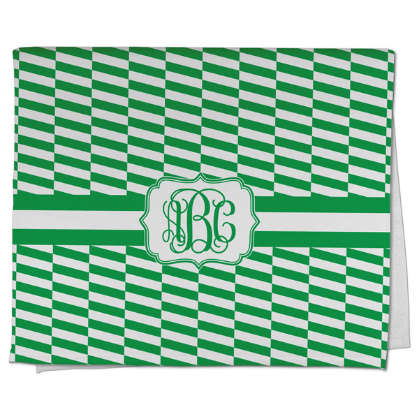 Custom Zig Zag Kitchen Towel - Poly Cotton w/ Monograms
