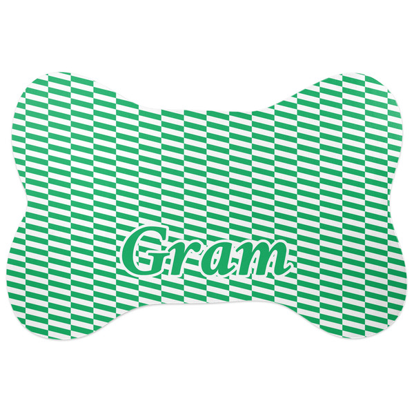 Custom Zig Zag Bone Shaped Dog Food Mat (Personalized)