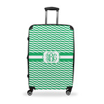 Zig Zag Suitcase - 28" Large - Checked w/ Monogram