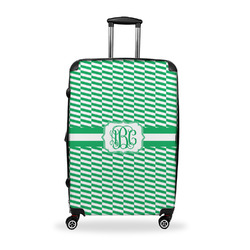 Zig Zag Suitcase - 28" Large - Checked w/ Monogram