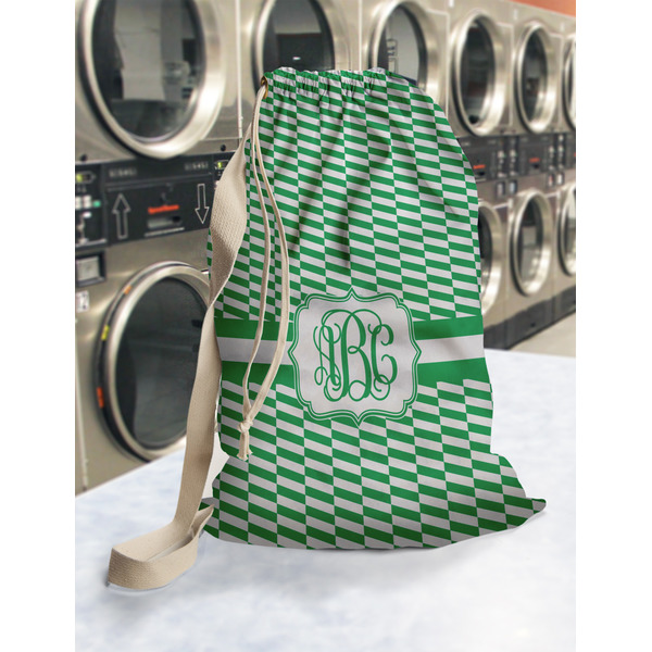 Zig Zag Laundry Bag in Laundromat