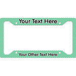 Zig Zag License Plate Frame - Style A (Personalized)