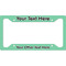 Zig Zag License Plate Frame - Style A (Personalized)