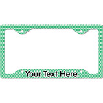 Zig Zag License Plate Frame - Style C (Personalized)