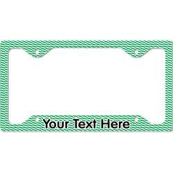 Zig Zag License Plate Frame - Style C (Personalized)