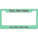 Zig Zag License Plate Frame - Style B (Personalized)