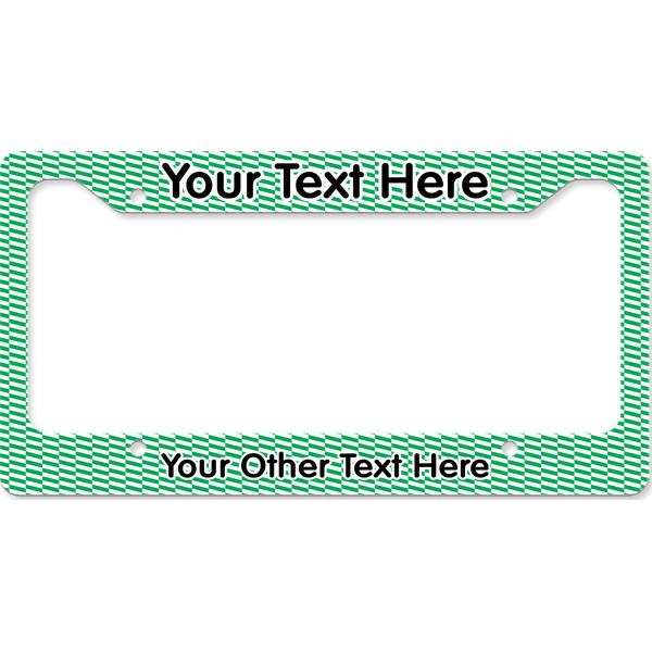 Zig Zag License Plate Frame Wide