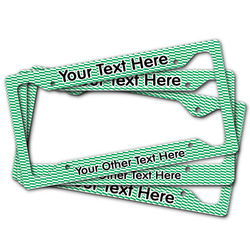 Zig Zag License Plate Frame (Personalized)