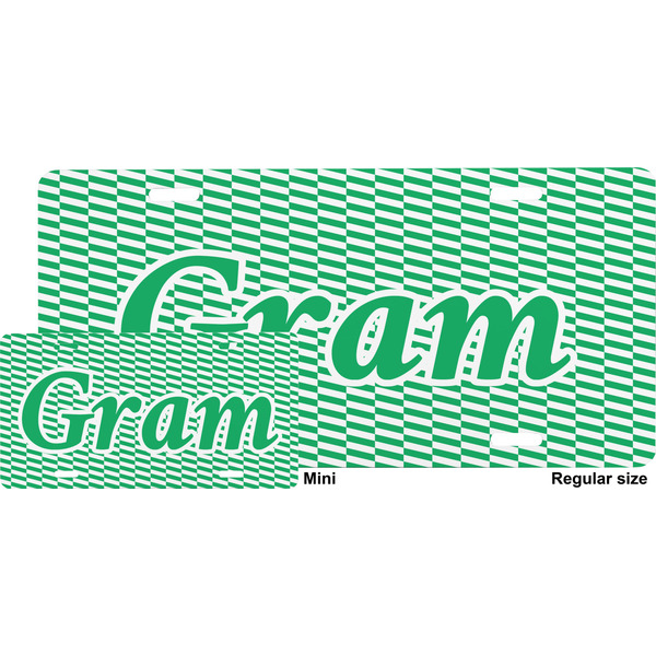 Zig Zag License Plate (Sizes)