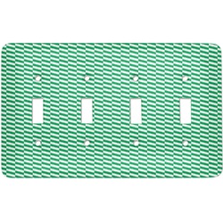 Zig Zag Light Switch Cover (4 Toggle Plate)