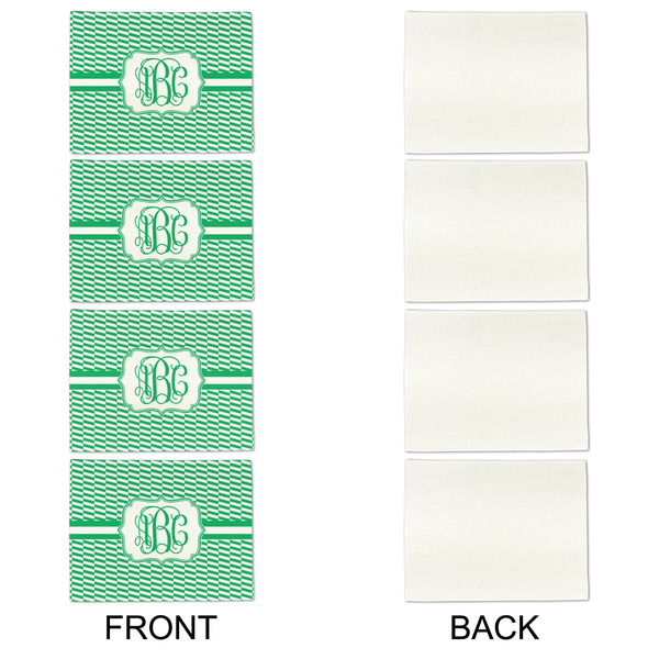 Zig Zag Linen Placemat - APPROVAL Set of 4 (single sided)