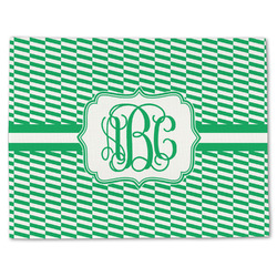 Zig Zag Single-Sided Linen Placemat - Single w/ Monogram