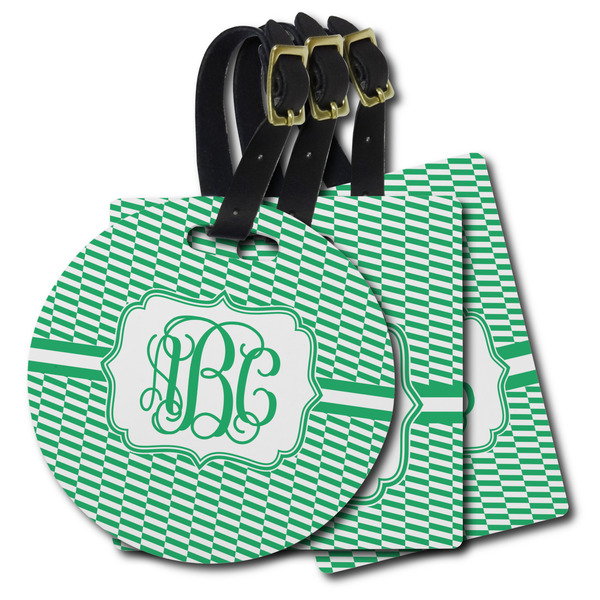 Custom Zig Zag Plastic Luggage Tag (Personalized)